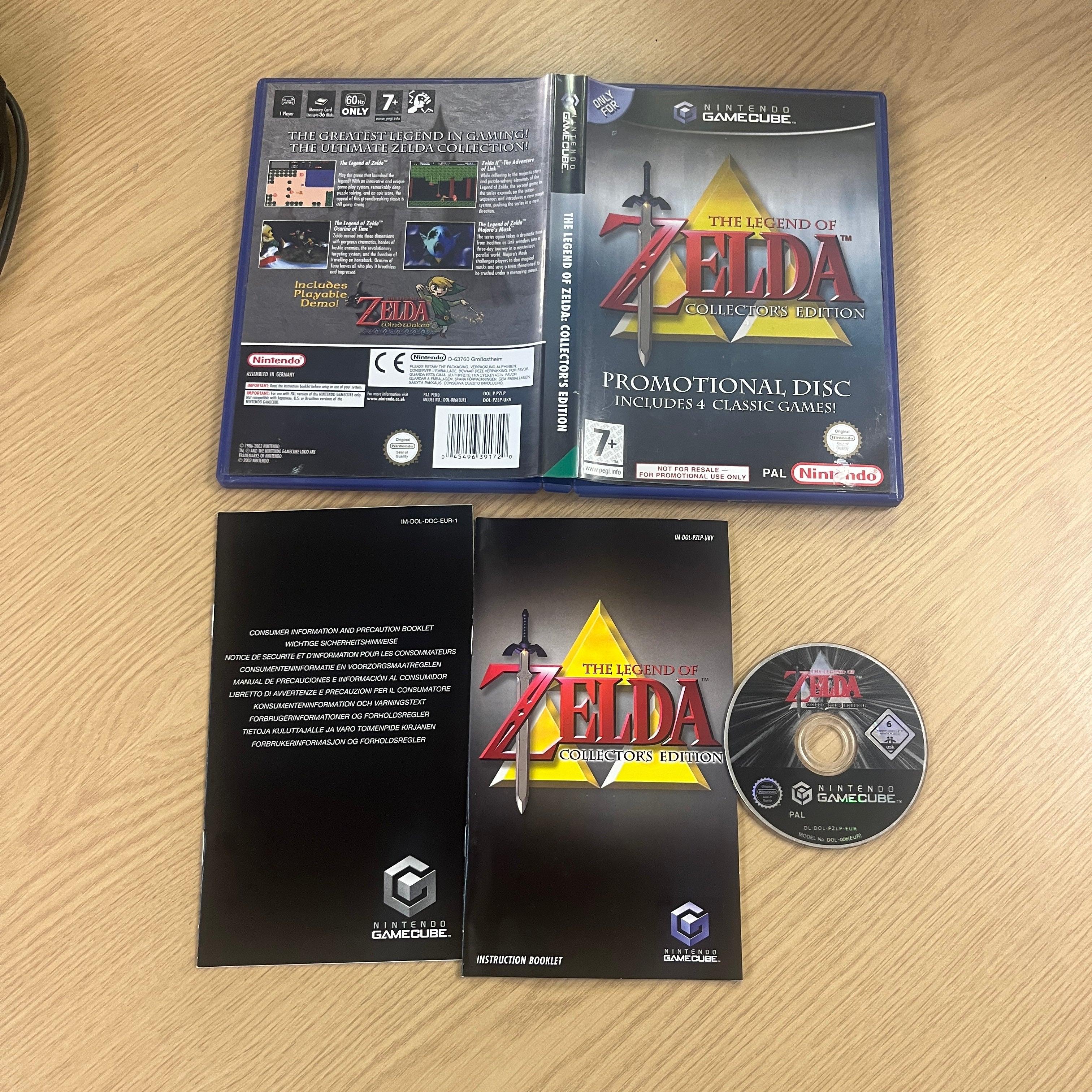 Legend of Zelda: Collector's Edition, The GameCube game complete Legend of Zelda: Collector's Edition, The GameCube game complete